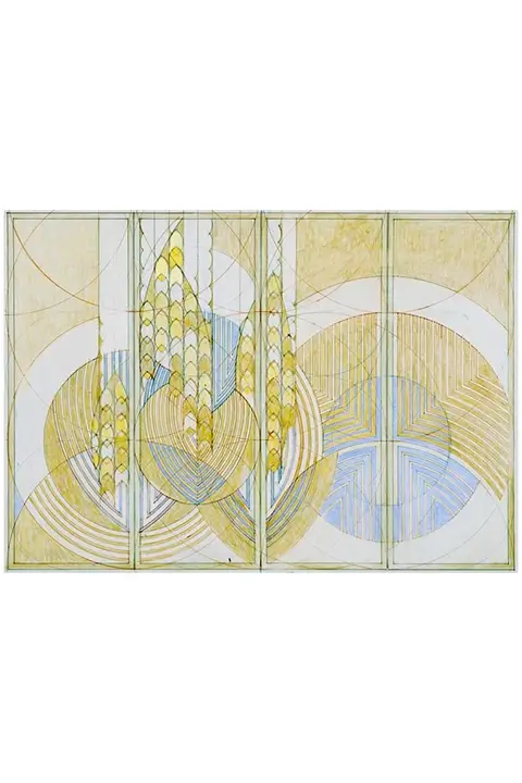 Yucca Glass Screen Design - Frank Lloyd Wright Foundation