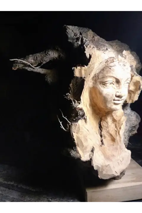 Diego Guerrero sculpture - Olive tree wood