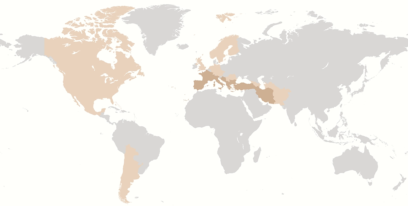 borage cultivation map