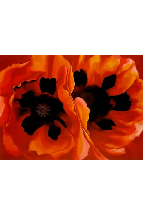 “Oriental Poppies” – Georgia O’Keeffe (1927)