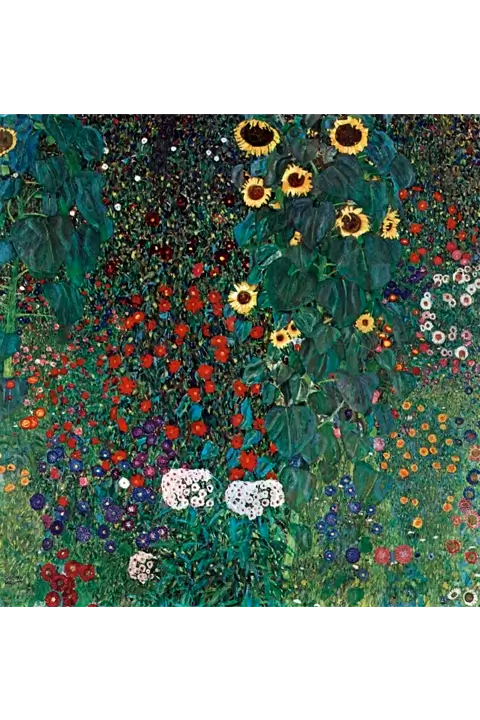 “Farm Garden with Sunflowers” – Gustav Klimt (1907)