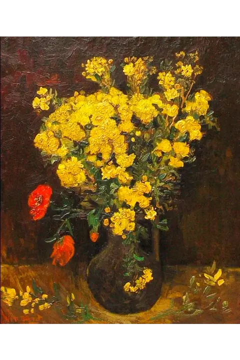 “Poppy Flowers” – Vincent van Gogh (1887)
