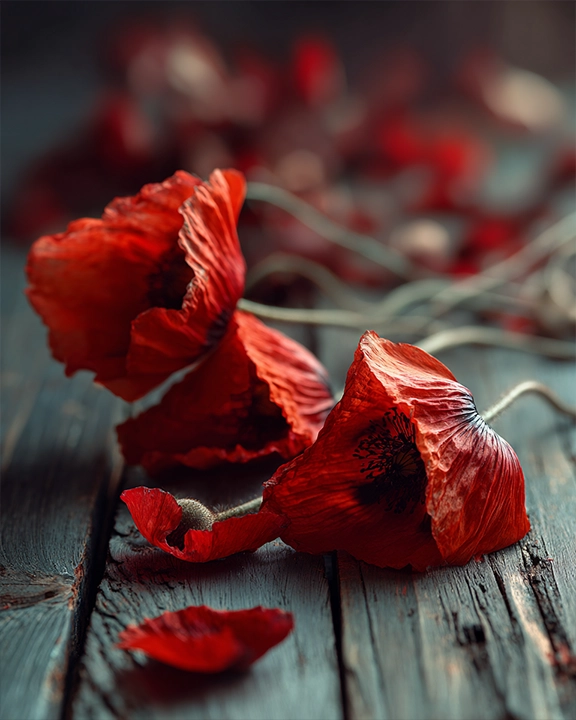poppy still life