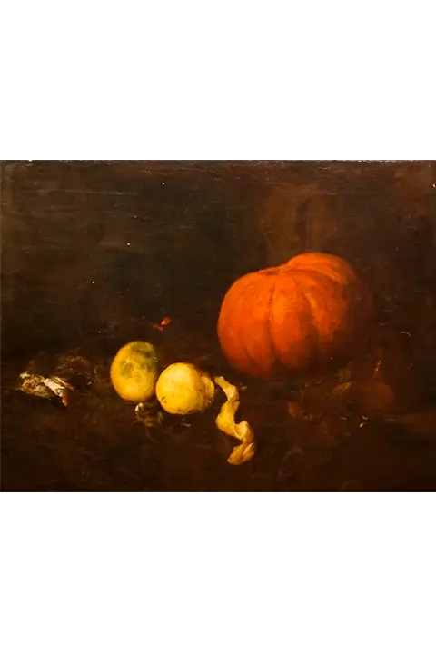 Le Potiron (Still Life with Pumpkin) (c. 1870s) - Antoine Vollon
