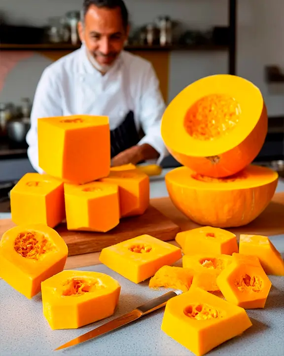 Yotam Ottolenghi chef cooking with pumpkins