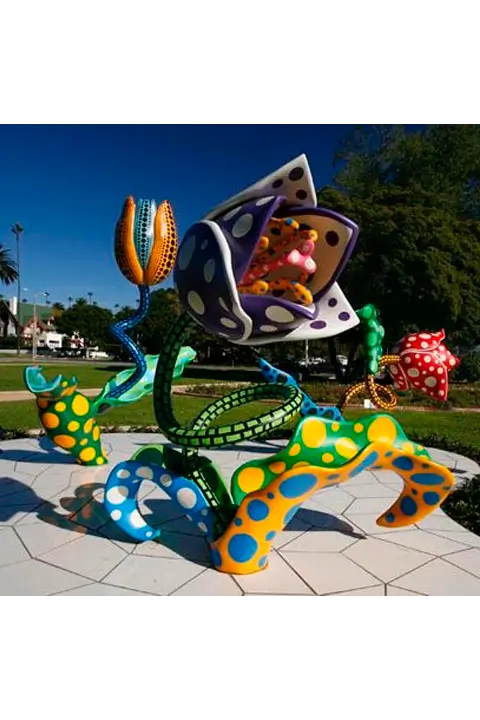 Hymn of Life: Tulips (2007) — Yayoi Kusama.