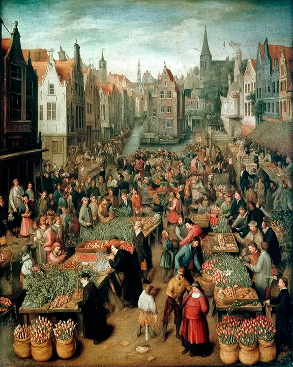 merchants and buyers in the netherlands during the tulip mania
