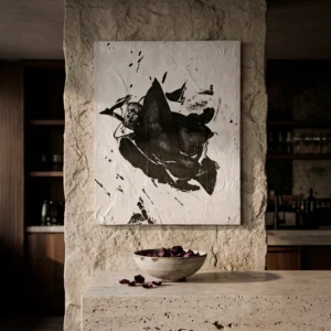 Rose I. Contemporary Abstract Artwork COBELIO