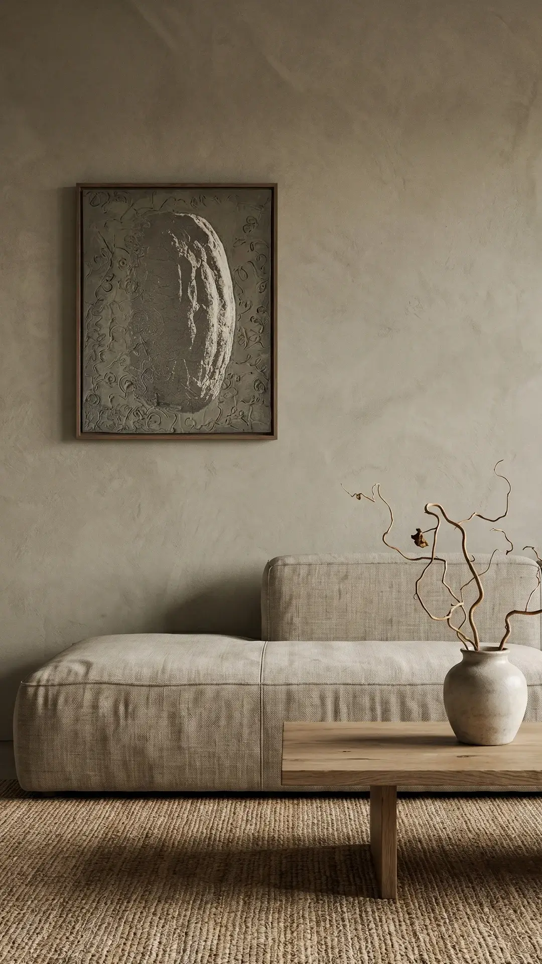 COBELIO Pumpkin I abstract artwork in an inspirational interior