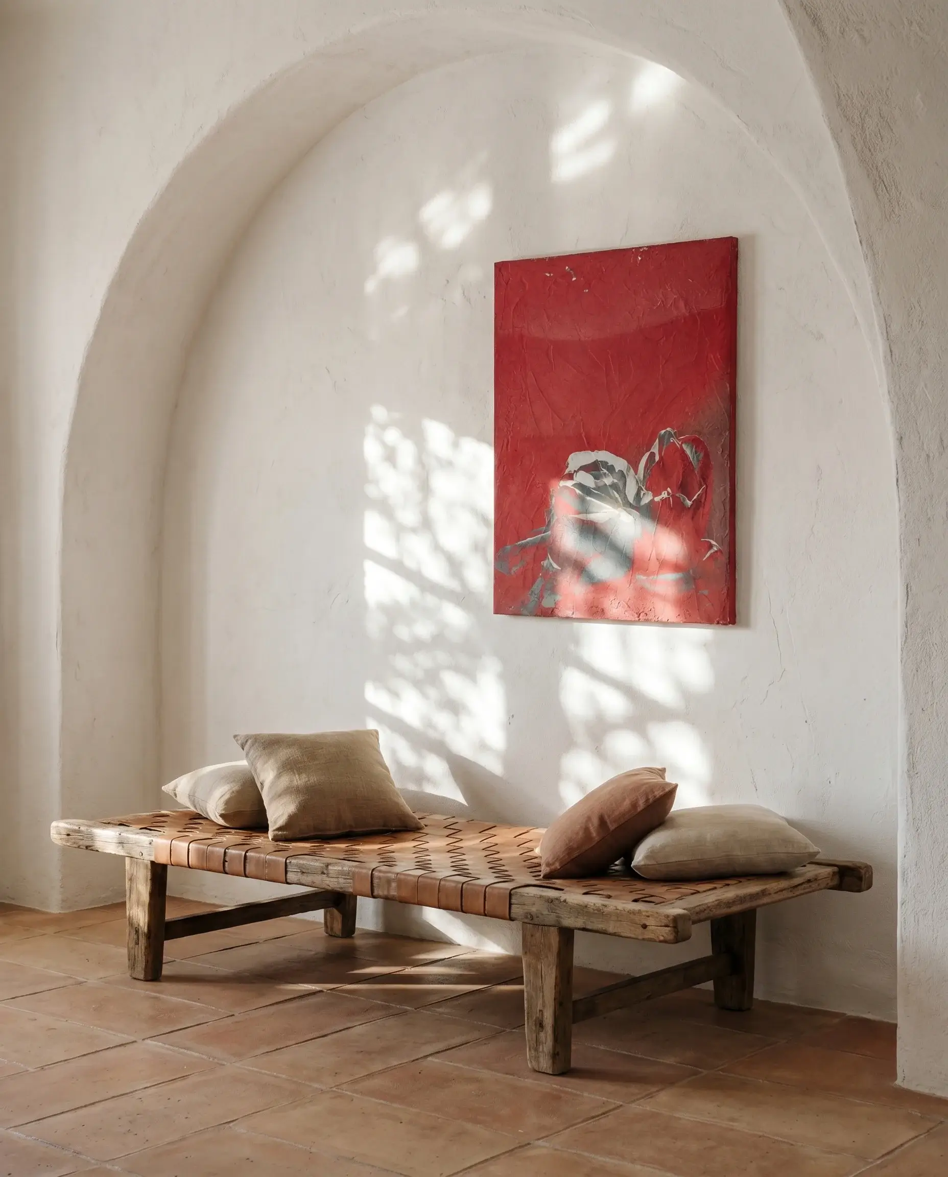 COBELIO Rose XV abstract artwork in an inspirational interior