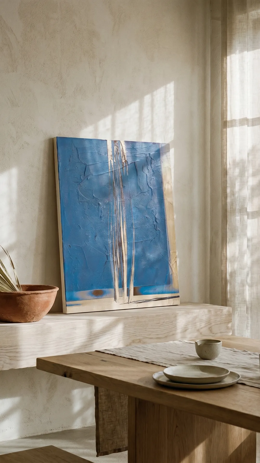 COBELIO Yucca III abstract artwork in an inspirational interior