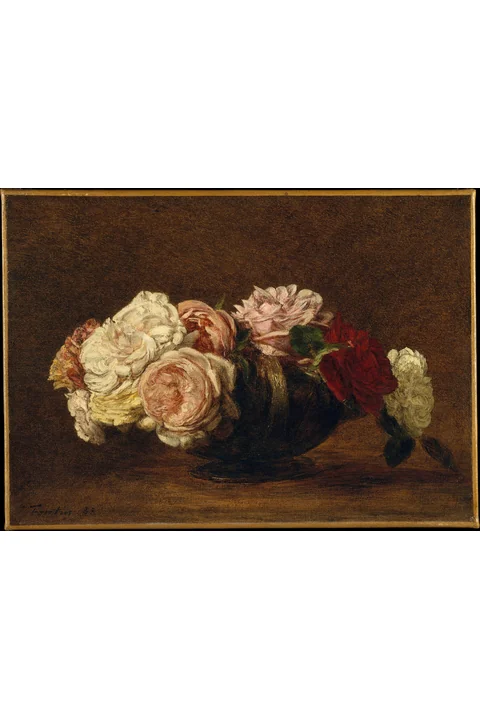 Roses in a Bowl by Henri Fantin-Latour, 1883, Metropolitan Museum of Art