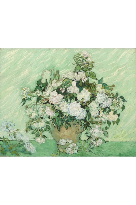 Roses by Vincent van Gogh, 1890, National Gallery of Art Washington